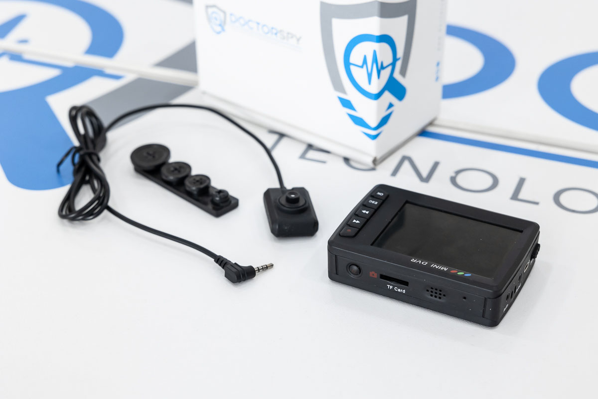 Mini telecamera a bottone con mini DVR esterno qualità HD CAM.23