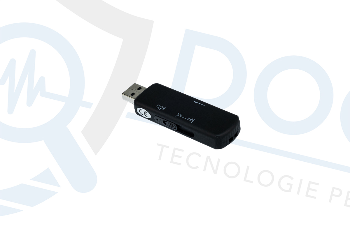 Mini Registratore USB 8 GB con Attivazione Vocale Fino a 3 Giorni in Stand-by