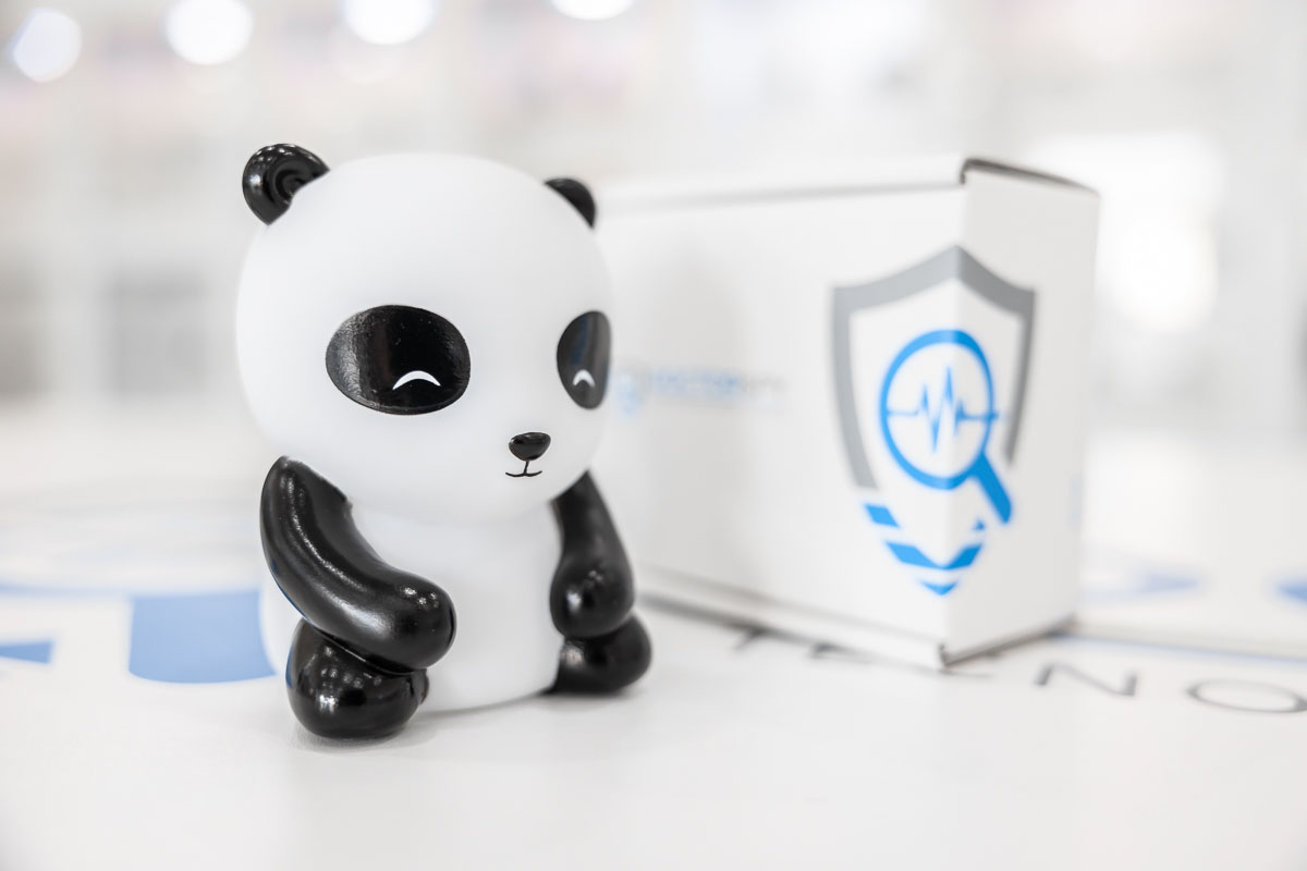 Micro registratore VOX nascosto in pupazzo panda 25 ore in continuato DES.22