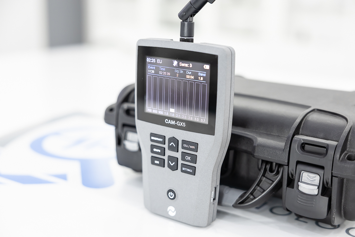 CAM-GX5 JJN Digital Rilevatore Microspie Cellulari fino al 5G 2,4 e 5 GHz RIL.20