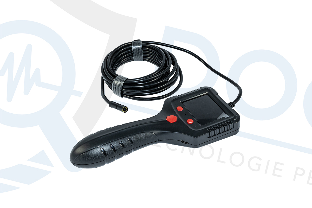 Endoscopio con Ottica Full HD 1080p Schermo 2,4” Waterproof 5 Ore di Autonomia