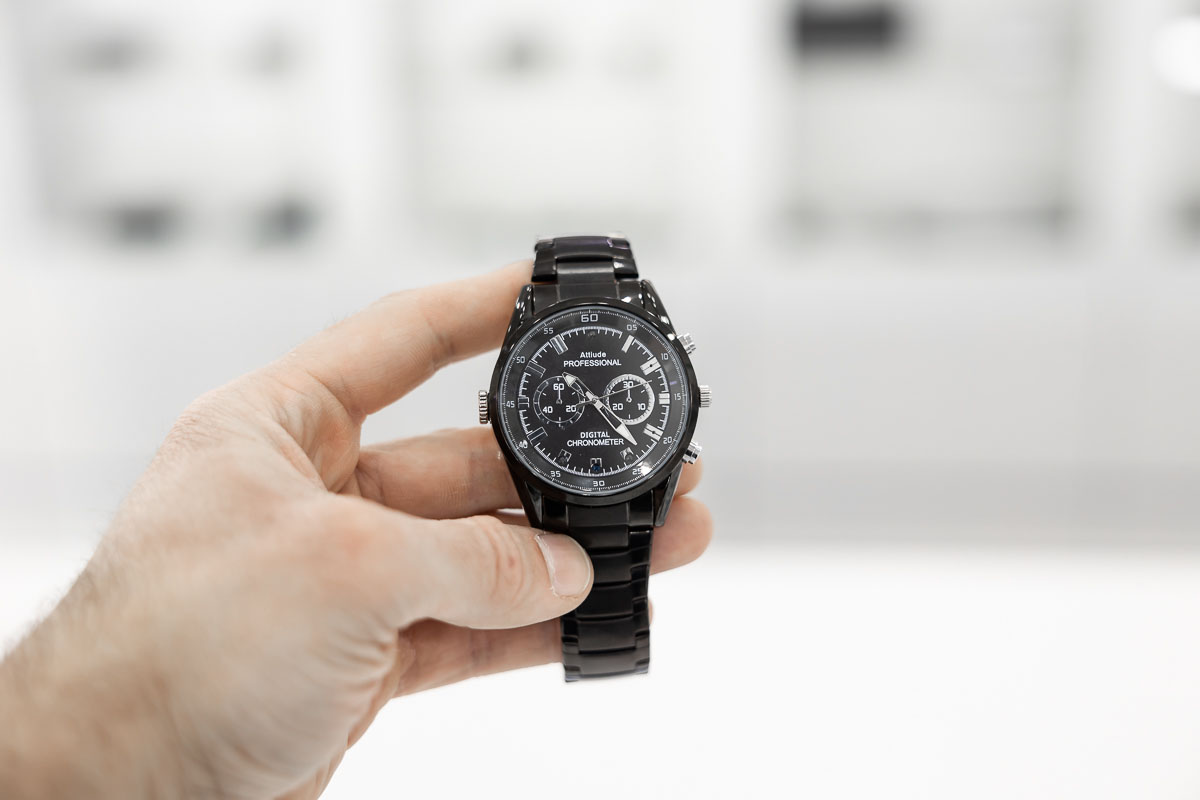 Microtelecamera spia con DVR in orologio da polso full HD 16 GB CAM.20