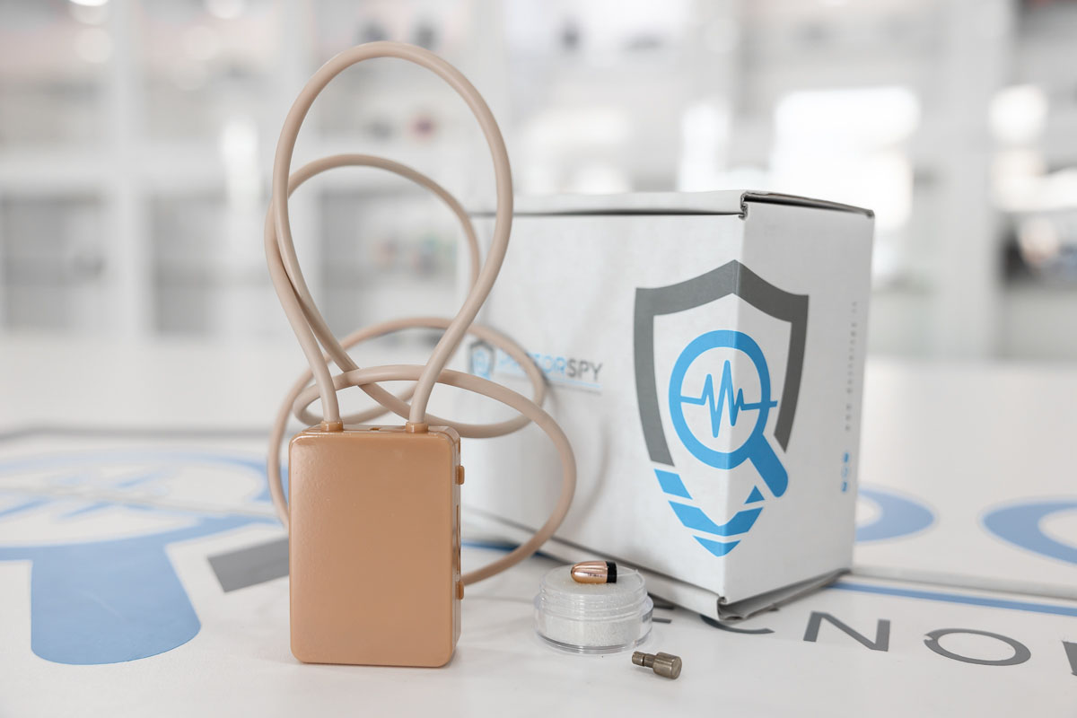 Mini auricolare con collana Bluetooth invisibile per esami AURIC.02