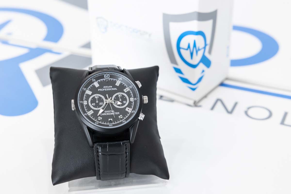 Spy camera in alta definizione con infrarossi in orologio da polso CAM.69