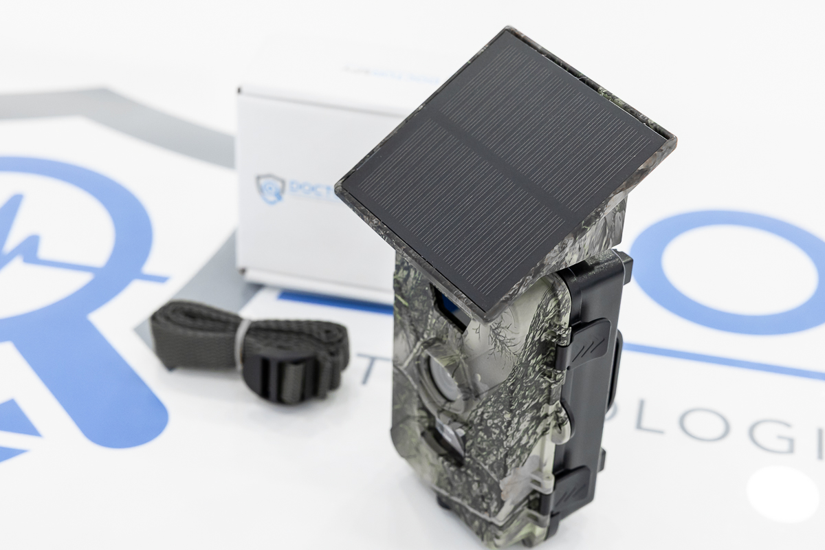 Fototrappola 4K Wi-Fi con pannello solare e cinghia CAM.TRA.04