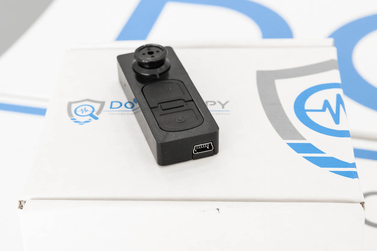 Microtelecamera spia 640p con ottica a bottone ECO.04