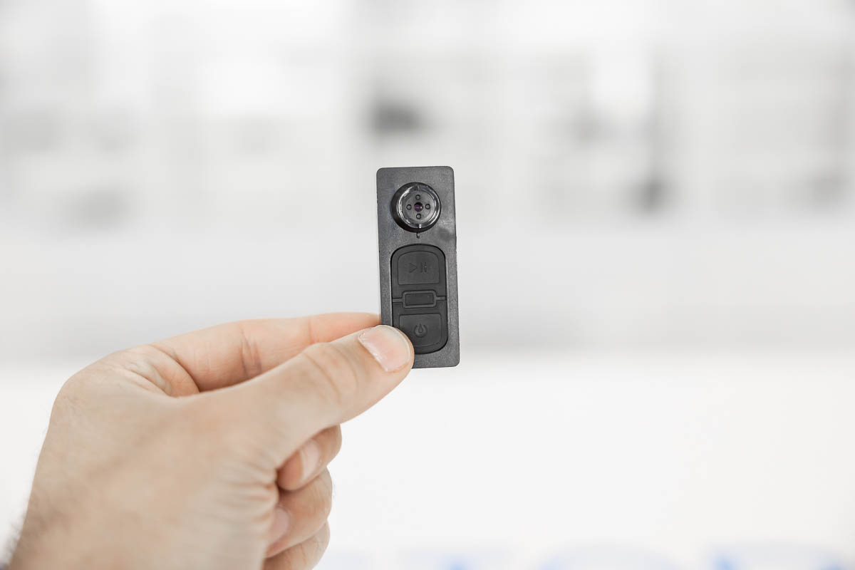 Mini camera spia audio e video con ottica a bottone ECO.04