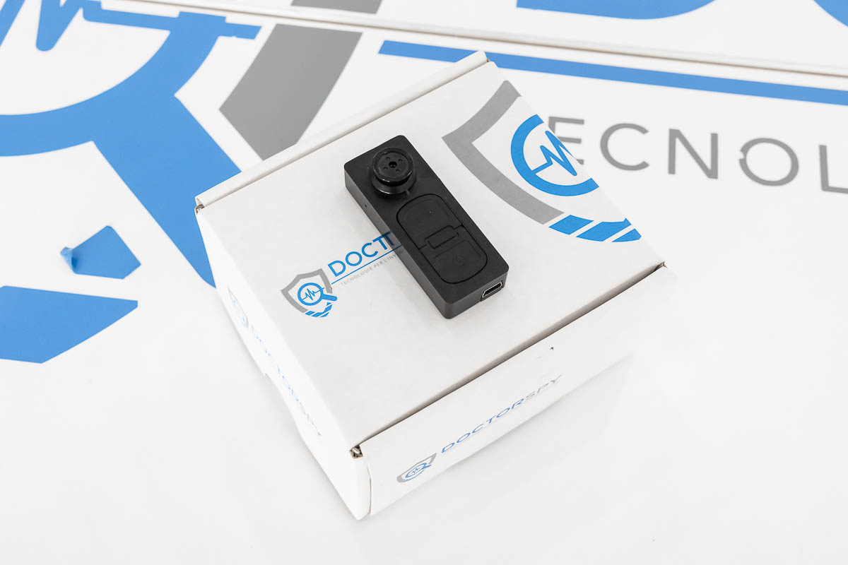 Mini telecamera spia audio e video a bottone ECO.04