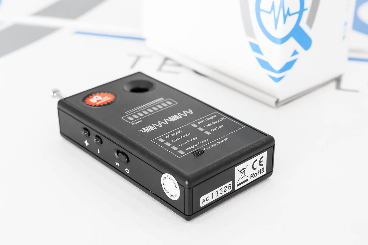 Rilevatore multifunzione di cimici spia, microcamere e registratori RIL.16