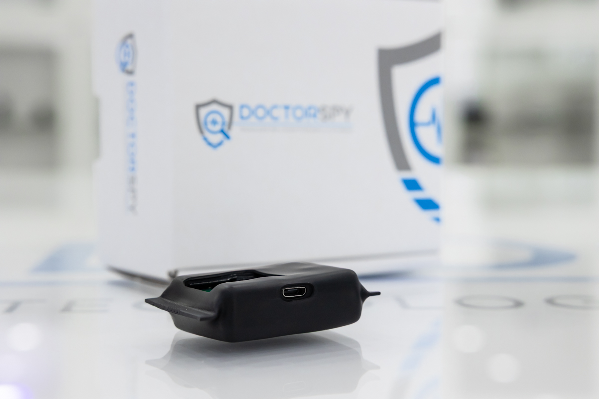 Veduta laterale della cimice GSM con durata 80 minuti in trasmissione MIC.G.16