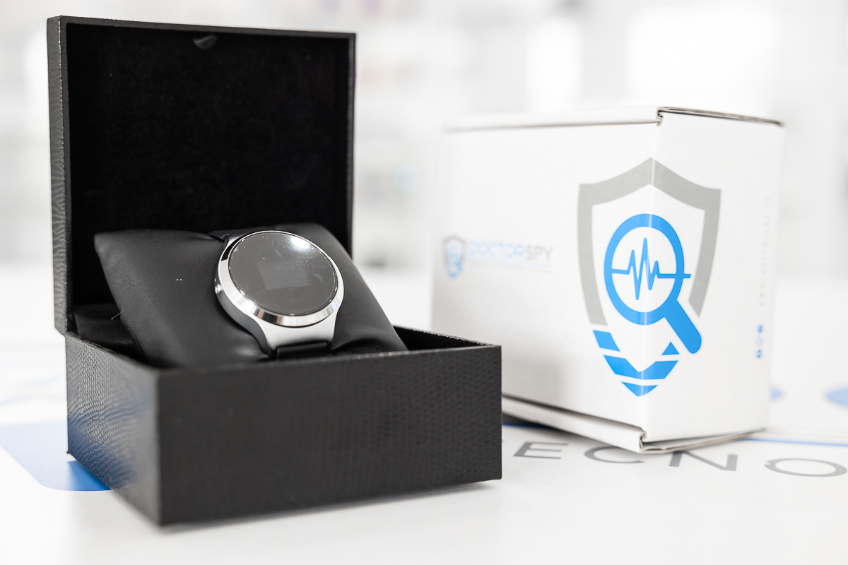 Orologio spia registratore digitale con cinturino nero in gomma REC.V.33