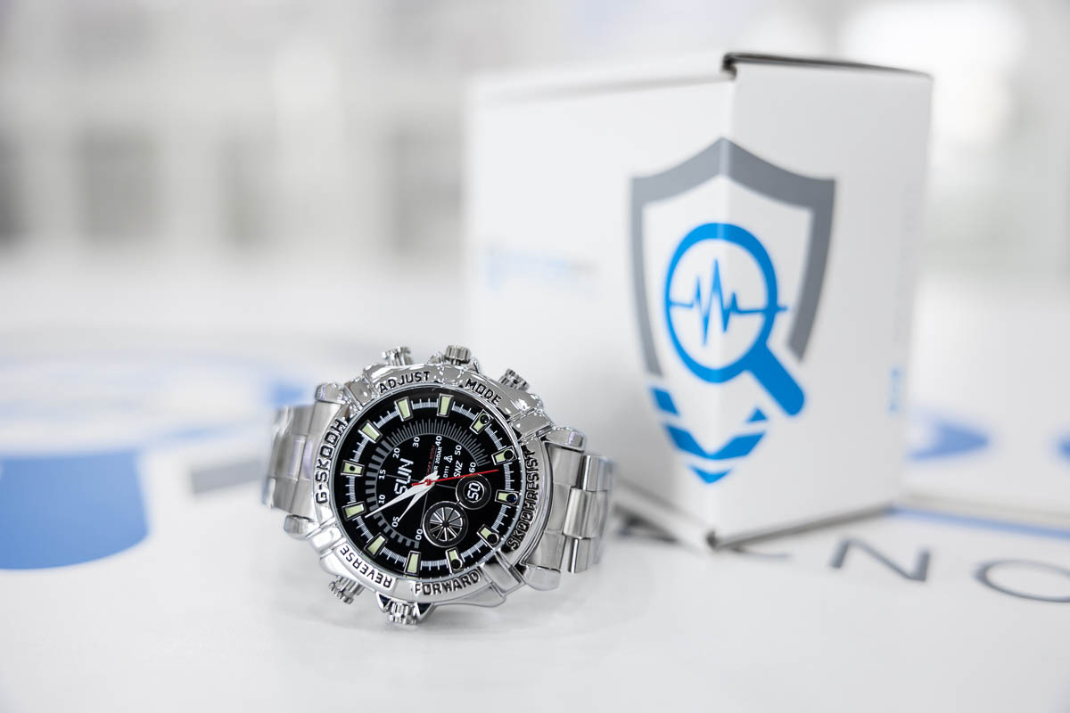 Mini telecamera con registratore in orologio con cinturino d'acciaio CAM.79