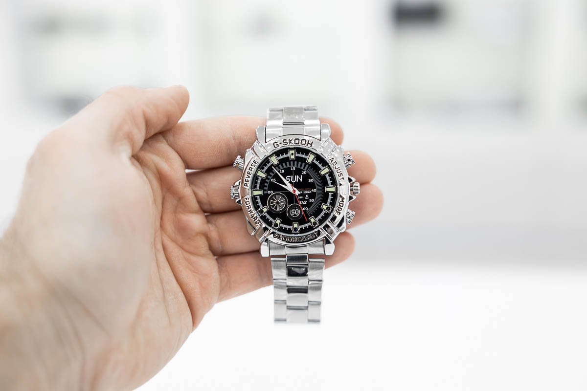 Orologio da polso con telecamera nascosta con DVR full HD con led infrarossi CAM.79