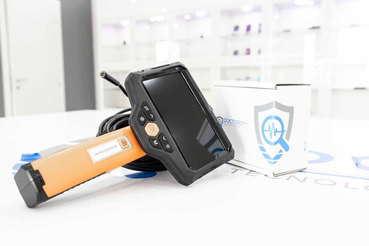 Endoscopio professionale videoscopio doppia lente da 8mm con schermo IPS qualità HD con sonda lunga 3 metri VI.SCO.01