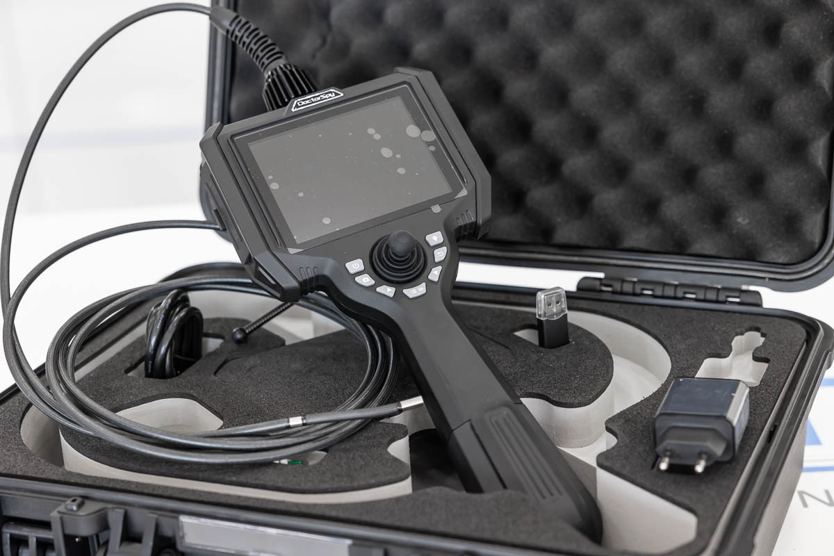 Endoscopio videoscopio wifi professionale HD con sonda da 3 metri 6 mm di spessore e schermo HD LCD a colori VI.SCO.03