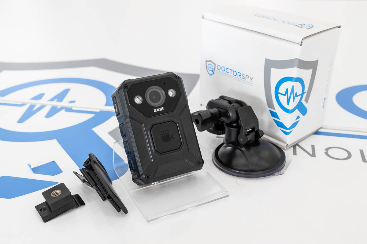 Telecamera da indossare con DVR in qualità 2K, angolo visuale di 140°, dotata di infrarossi, sistema GPS e monitor integrato CAM.84