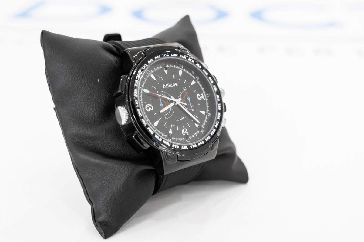 Orologio da polso con telecamera full HD 1080p e infrarossi con cinturino in gomma CAM.13