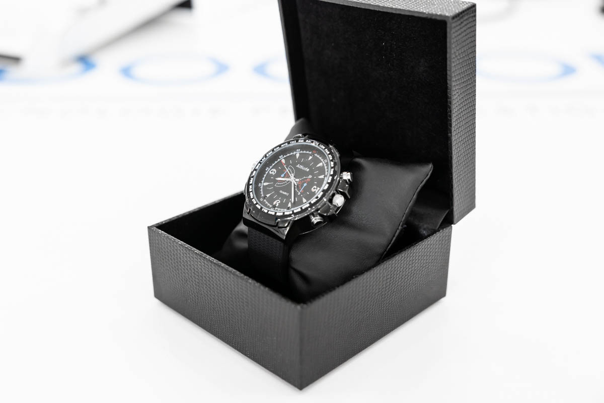 Orologio da polso con telecamera full HD 1080p e infrarossi con cinturino in gomma CAM.13