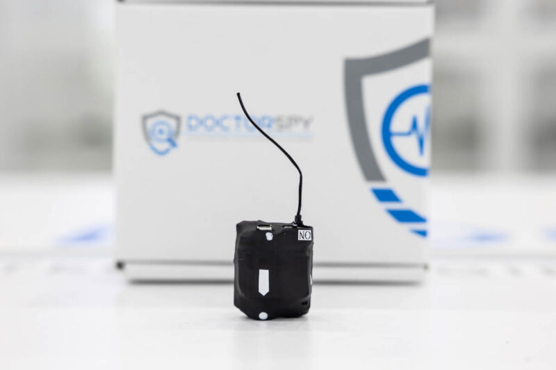Microspia GSM con microfono ad alta sensibilità, efficace fino a 11 metri, autonomia di 2 giorni in stand-by MIC.G.12