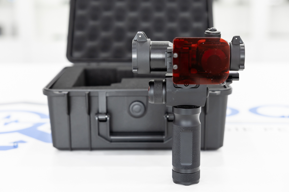 Rilevatore di telecamere nascoste professionale con mirino laser e valigia militare RIL.14