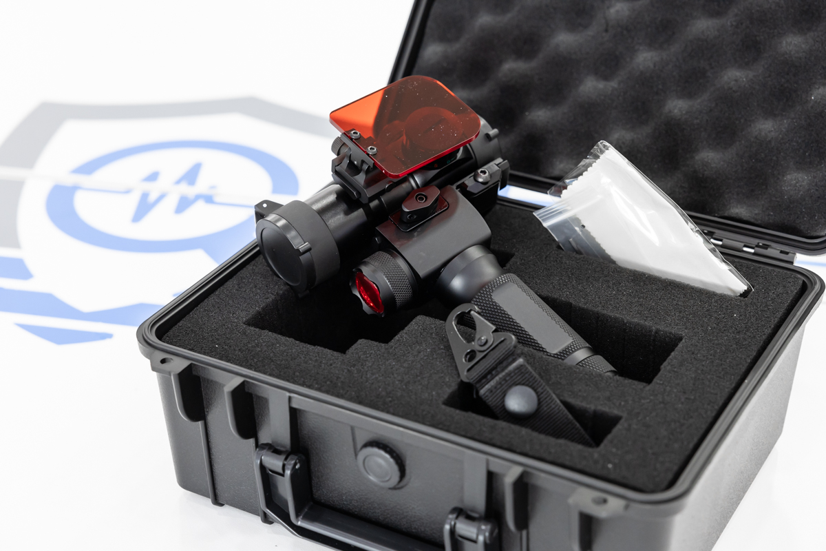 Rilevatore di telecamere nascoste professionale con mirino laser e valigia militare RIL.14