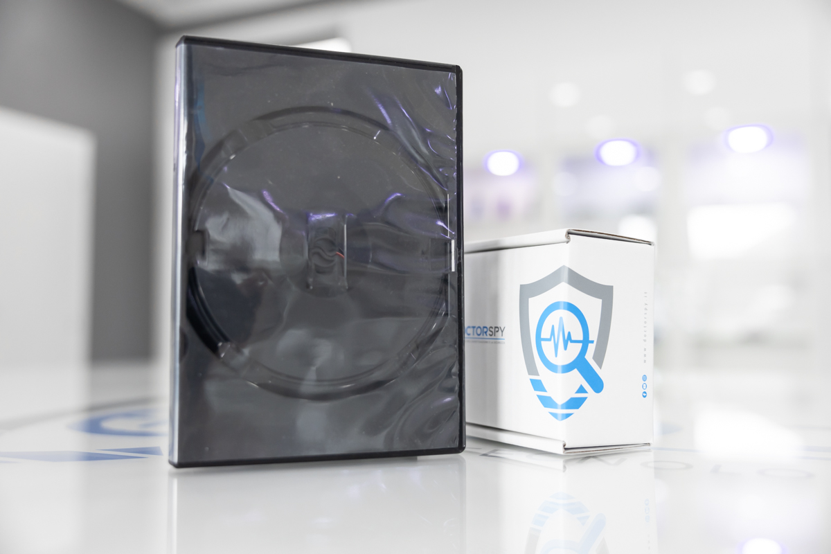 Telecamera spia con DVR audio video full HD con ottica grandangolare occultata in custodia DVD DES.05