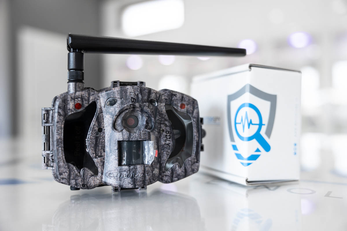 Fototrappola wifi full HD con memoria integrata da 32 GB criptata GDPR conforme CAM.TRA.08