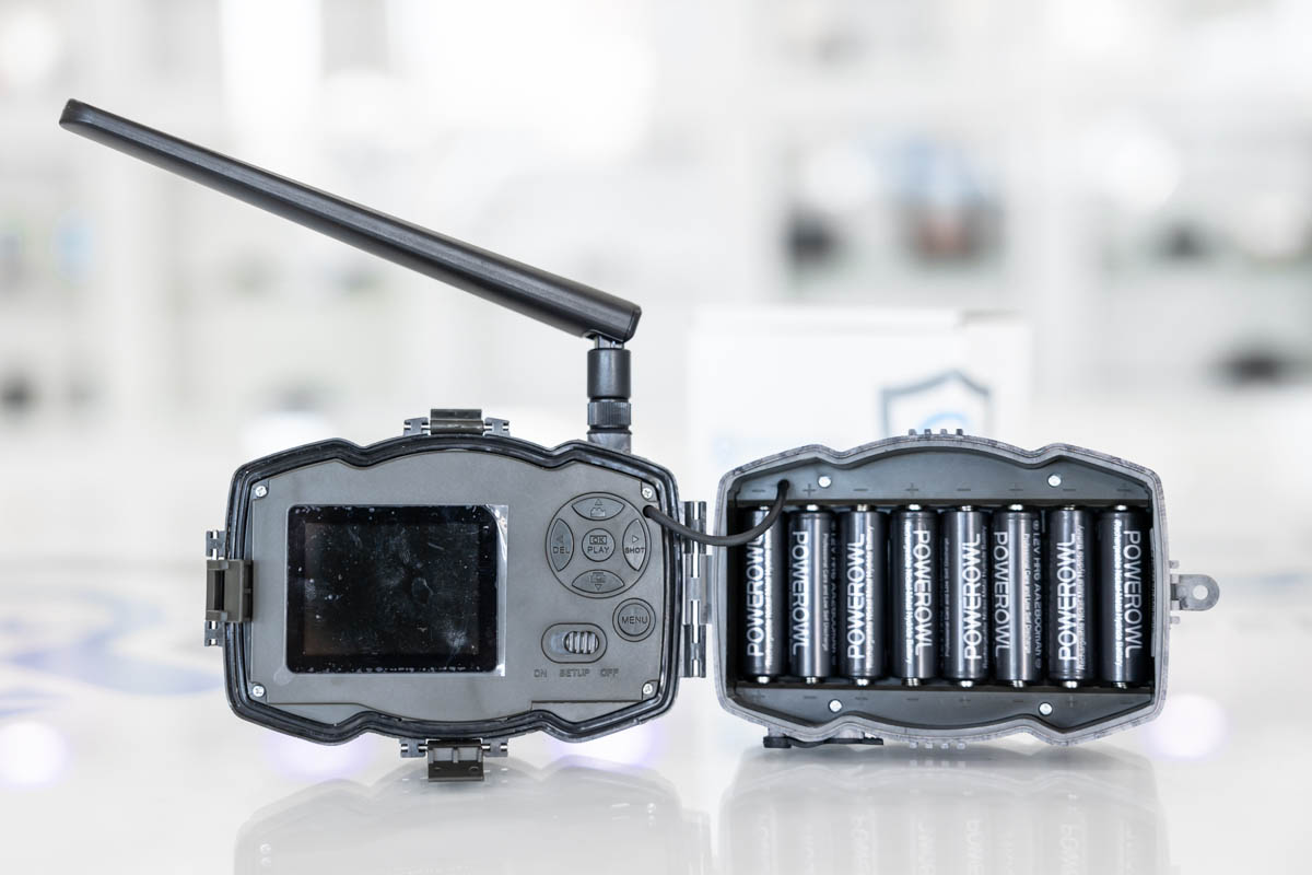 Fototrappola wifi full HD con memoria integrata da 32 GB criptata GDPR conforme CAM.TRA.08