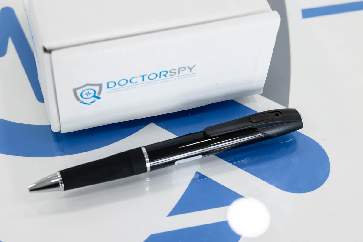 Microcamera wifi full HD per lettura testi occultata in penna spia nera CAM.W.10