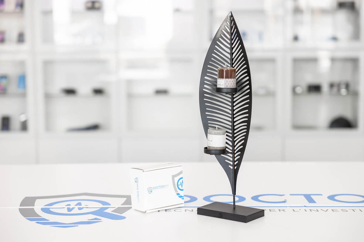 Microcamera con DVR full HD occultata in porta candele DES.19