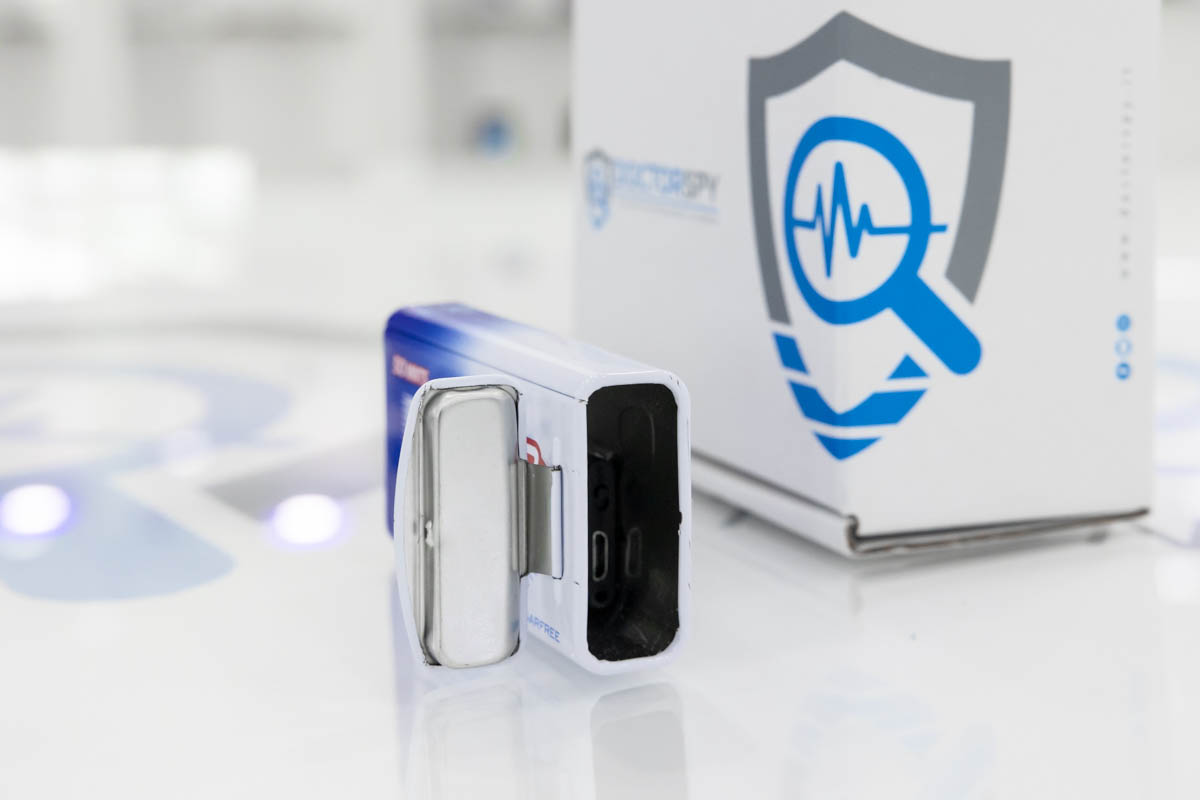 Registratore audio VOX occultato in scatola di caramelle Frisk, con memoria da 16 GB e attivazione vocale DES.17