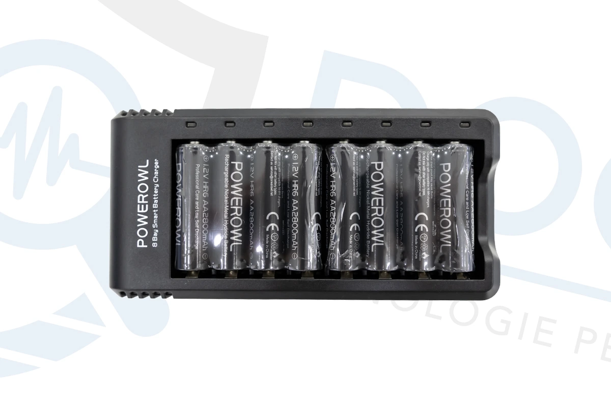 Kit 2 Batterie 4800 MAh + Doppio Caricabatterie USB – Compatibile Con Fotocamera, Stazione Di Ricarica Duale - 4