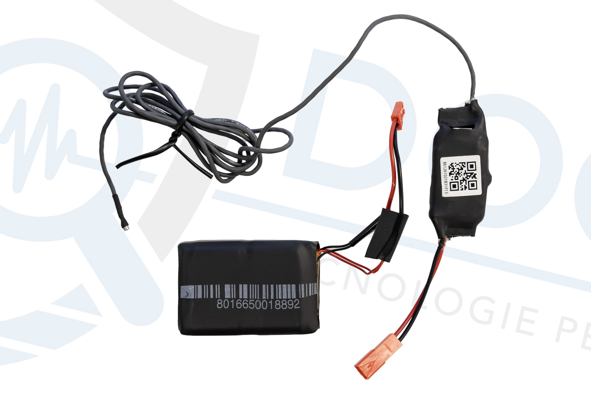 Kit microspia GSM con batteria e microfono sfondo bianco MIC.G.10