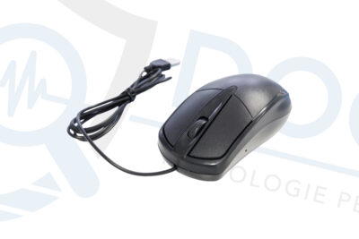 Mouse con filo e microcamera WiFi CAM.W.09 su sfondo bianco