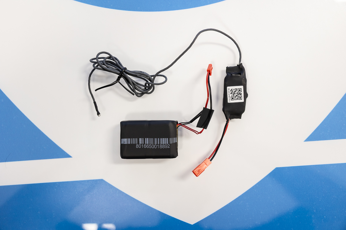 Microspia GSM con batteria vista dall’alto MIC.G.10